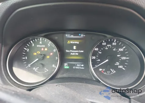 2017 Nissan Rogue Sv z USA, uszkodzony, nr VIN KNMAT2MT8HP539920